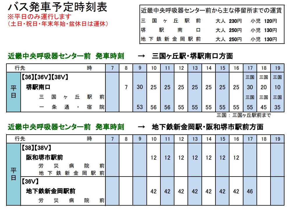 時刻表（近中前）070116